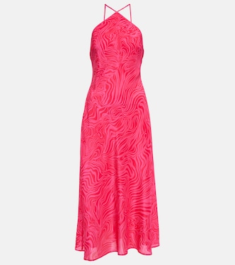 Robe midi Opal en soie | Rixo