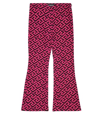 Greca printed cady pants | Versace Kids