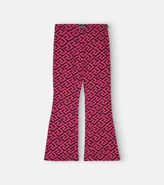 Greca printed cady pants | Versace Kids