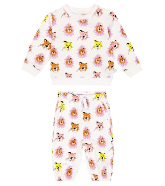Baby set of cotton sweatshirt and sweatpants | Stella McCartney Kids
