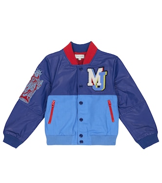 Leather-paneled bomber jacket | Marc Jacobs Kids
