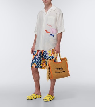x No Vacancy Inn woven mules in yellow - Marni | Mytheresa
