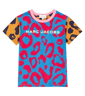 Leopard-print cotton T-shirt | Marc Jacobs Kids
