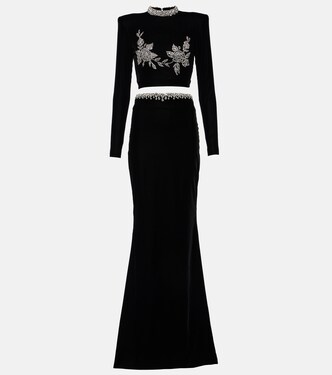 Verziertes Cropped-Top und Maxirock | Miss Sohee