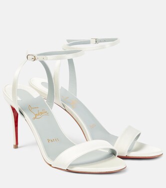 Loubigirl 85 silk crêpe satin sandals | Christian Louboutin