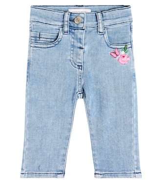 Baby embroidered jeans | Monnalisa