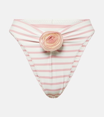 Rose floral-appliqué bikini bottoms | Same