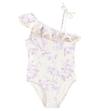 Halliday floral ruffled swimsuit | Zimmermann Kids