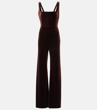 Vesper velvet jumpsuit | Galvan