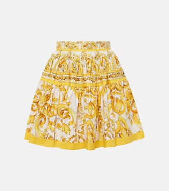 Minifalda Majolica de algodón | Dolce&Gabbana