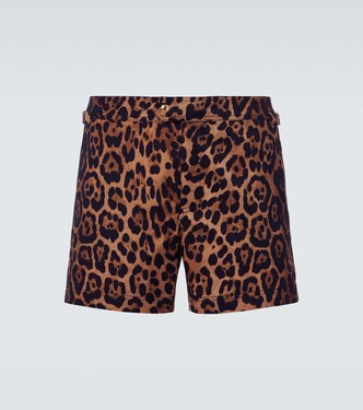 Leopard-print swim trunks | Tom Ford