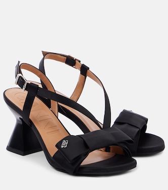 Bow-detail slingback pumps | Ganni