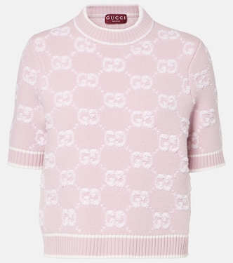 GG wool bouclé jacquard top | Gucci