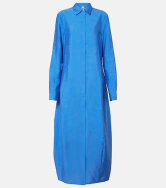 Silk-blend shirt dress | Toteme