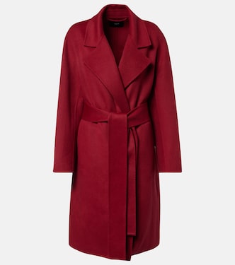 Wool and cashmere wrap coat | Joseph