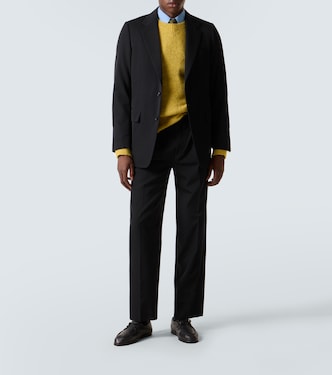 Wool gabardine suit pants in black - Auralee | Mytheresa