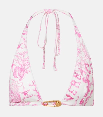 Underwater Barocco bikini top | Versace