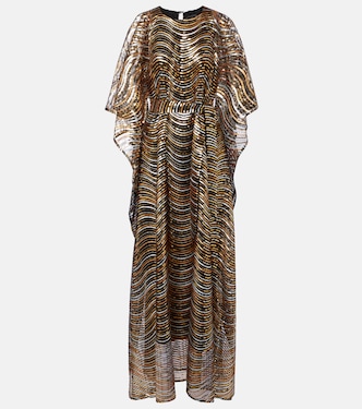 Erte sequined tulle kaftan | Taller Marmo