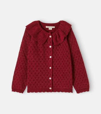 Cotton-blend lamé cardigan | Konges Sløjd