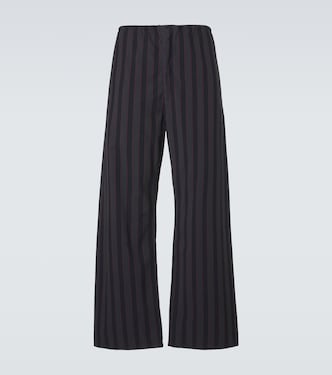 Striped cotton wide-leg pants | Maison Margiela