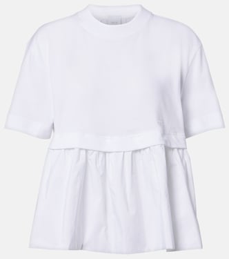 Cotton jersey and faille T-shirt | Patou