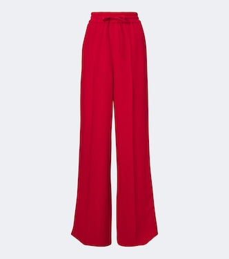  Cady Couture wide-leg silk pants | Valentino