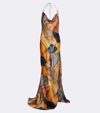 Maxikleid aus Seidensatin | Roberto Cavalli