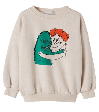 Printed cotton jersey sweatshirt | Bobo Choses
