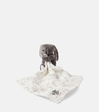 Baby Augustin rabbit teddy and linen comforter set | Tartine et Chocolat