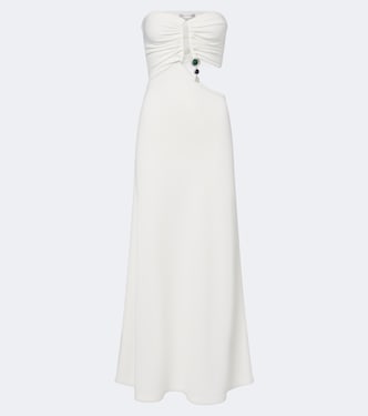 Verziertes Maxikleid aus Jersey | Christopher Esber
