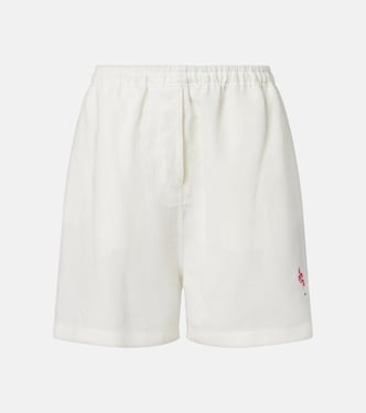 Oversized linen Bermuda shorts | Prada