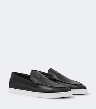 Neoclboat leather slip-on shoes  | Christian Louboutin