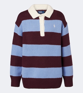 Striped wool-blend polo sweater | Polo Ralph Lauren