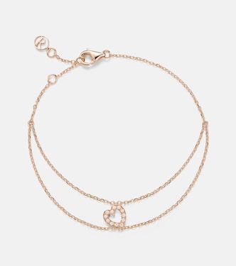 Letters 18kt rose gold bracelet with diamonds | Repossi