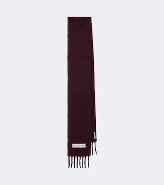 Fringed alpaca, wool, and mohair-blend scarf | Acne Studios
