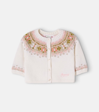 Baby Maylia wool-blend cardigan | Bonpoint