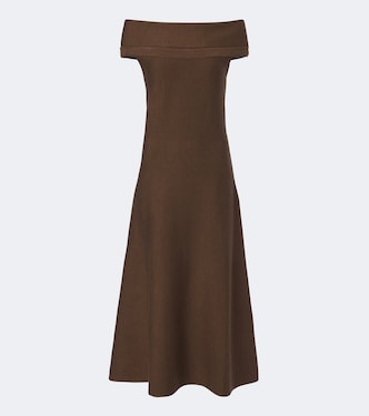 Camilla off-shoulder wool midi dress | Simkhai