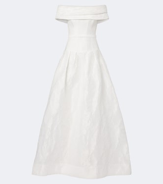 Bridal Revolution off-shoulder bustier gown | Rebecca Vallance