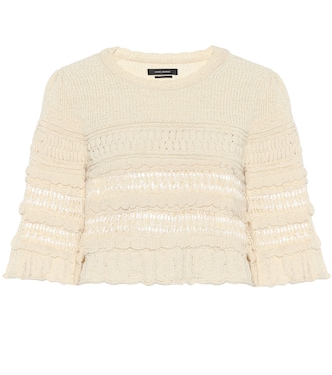 Friz cropped cotton-blend sweater | Isabel Marant