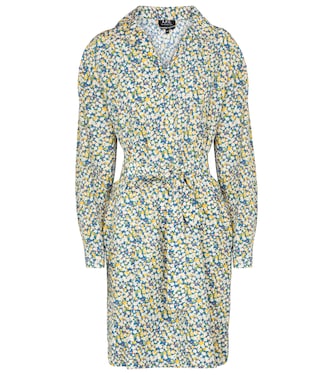 Robe Melissa en soie et coton à fleurs | A.P.C.