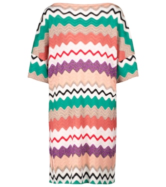 Zig-zag stretch-silk minidress | Missoni