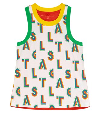 Stella Sport printed cotton tank top | Stella McCartney Kids