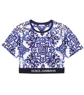Printed cotton jersey T-shirt | Dolce&Gabbana Kids