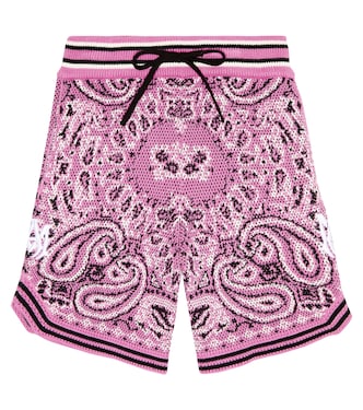Cotton and cashmere bandana shorts | Amiri Kids