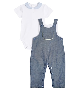 Baby Set Coroza aus Body und Latzhose | La Coqueta