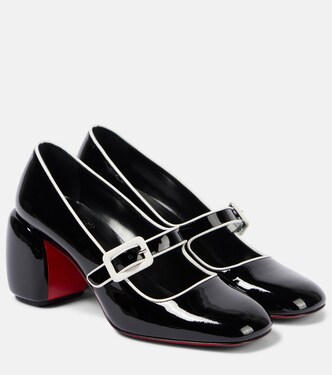Minny Babe 70 patent leather Mary Jane pumps | Christian Louboutin