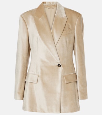 Blazer en velours de coton mélangé | Brunello Cucinelli