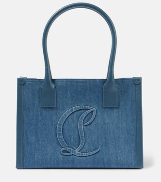 Tote By My Side E/W Large de denim | Christian Louboutin