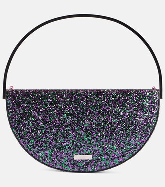 Purist Mini glitter clutch | Aquazzura