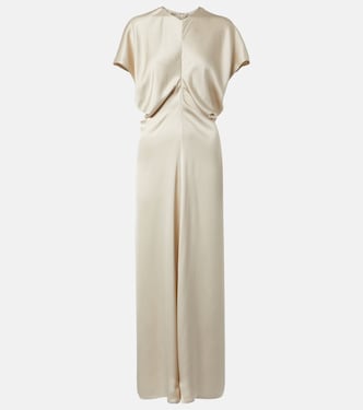 Bridal Slouch draped satin maxi dress | Toteme